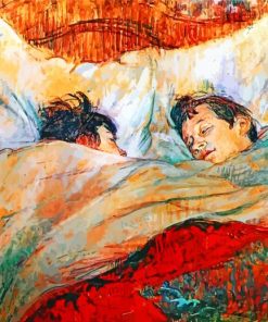 Le Lit By Lautrec paint by numbers