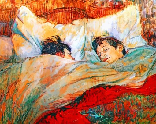 Le Lit By Lautrec paint by numbers