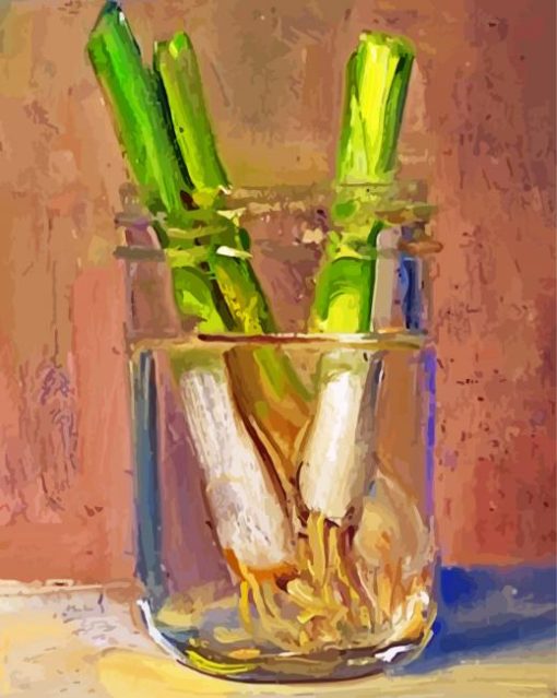 Leek In Water paint by numbers