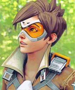 Lena Oxton Overwatch Game paint by numbers