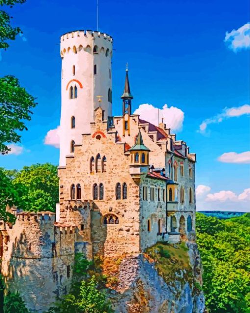 Lichtenstein-Castle-paint-by-numbers