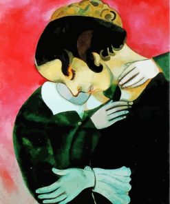 Lover In Pink Marc Chagall paint by numbers