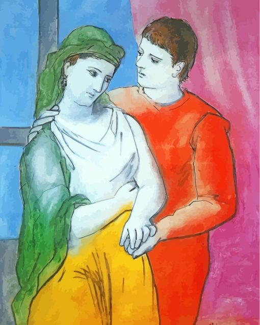 Lovers Art By Picasso paint by numbers