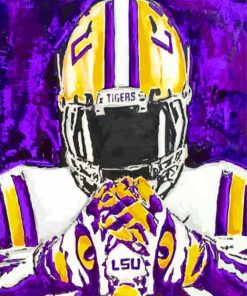 LSU Player paint by numbers