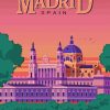 Madrid Spain Poster paint by numbers