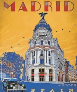 Madrid Spain paint by numbers