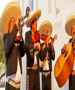 Mariachi Band paint by numbers