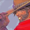 McCree Overwatch Character paint by numbers