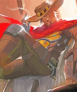 McCree Overwatch paint by numbers