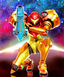 Metroid Video Games paint by numbers