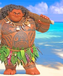 Moana Maui paint by numbers