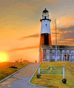 Montauk Lighthouse Meseum paint by numbers