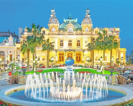 Monte Carlo Casino paint by numbers