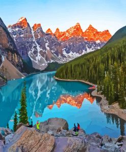 Moraine Lake Canada paint by numbers