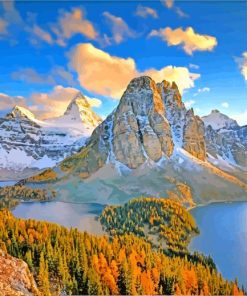 Mount Assiniboine Canada paint by numbers