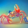 Mr Crab paint by numbers