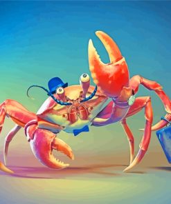 Mr Crab paint by numbers