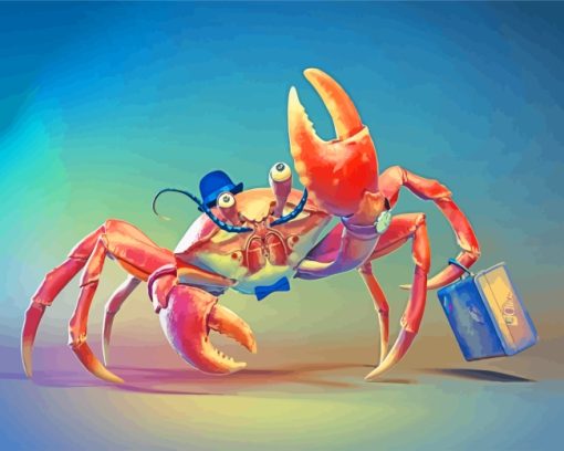 Mr Crab paint by numbers