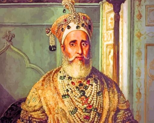 Mughal King paint by numbers