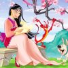 Mulan Disney Princess paint by numbers