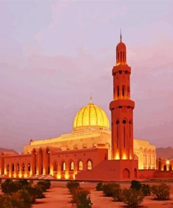 Sultan Qaboos Grand Mosque paint by numbers