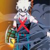 Bakugou From My Hero Academia paint by numbers