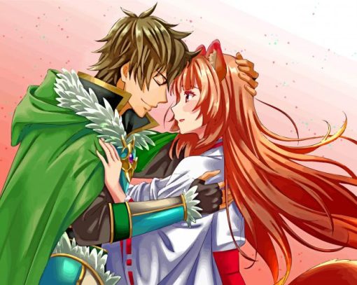 Naofuni And Raphtalia In Love paint by numbers