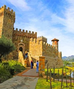 Napa Castello di Amorosa paint by numbers