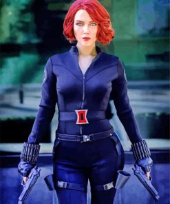 Natasha Romanoff Movie paint by numbers