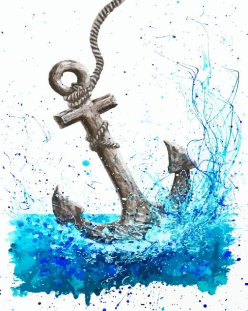 Nautical Anchor paint by numbers