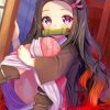 Pretty Nezuko Kamado Japanese Anime paint by numbers