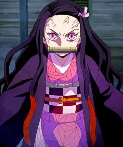 Nezuko Kamado Anime Art paint by numbers