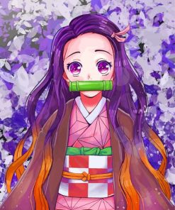 Nezuko Kamado Demon Slayer paint by numbers