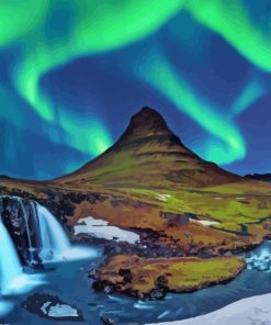 Northern Light Iceland paint by numbers