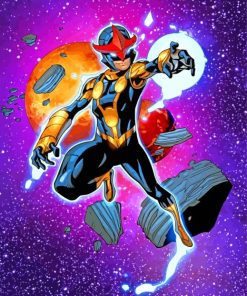 Superhero Nova paint by numbers