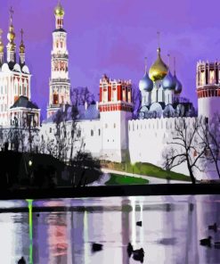 Novodevichy Convent Russia paint by numbers