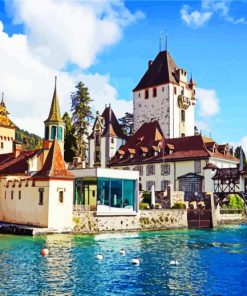 Oberhofen Castle paint by numbers