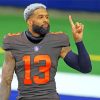 Footballer Odell Beckham Jr. paint by numbers