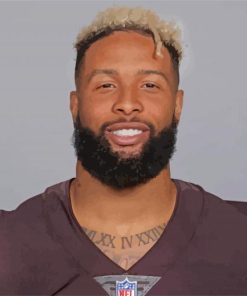 Odell Beckham Jr Footballer paint by numbers