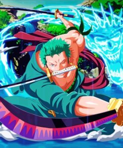 One Piece Roronoa Zoro paint by numbers