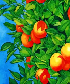 Orange Tree Plant paint by numbers