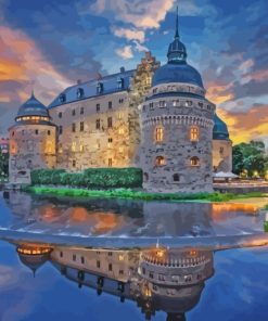 Orebro Castle Sweden paint by numbers