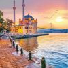 Ortakoy Mosque Turkey paint by numbers