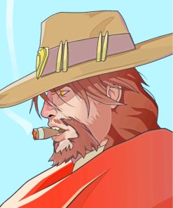 Overwatch McCree Art paint by numbers