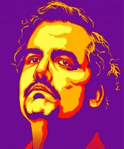 Pablo Escobar Illustration paint by numbers