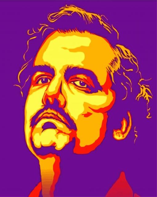 Pablo Escobar Illustration paint by numbers