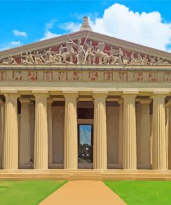 The Parthenon Nashville paint by numbers