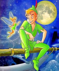 Peter Pan and Tinkerbell paint by numbers