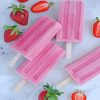 Pink Strawberry Popsicles paint by numbers