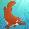 Platypus Underwater paint by numbers